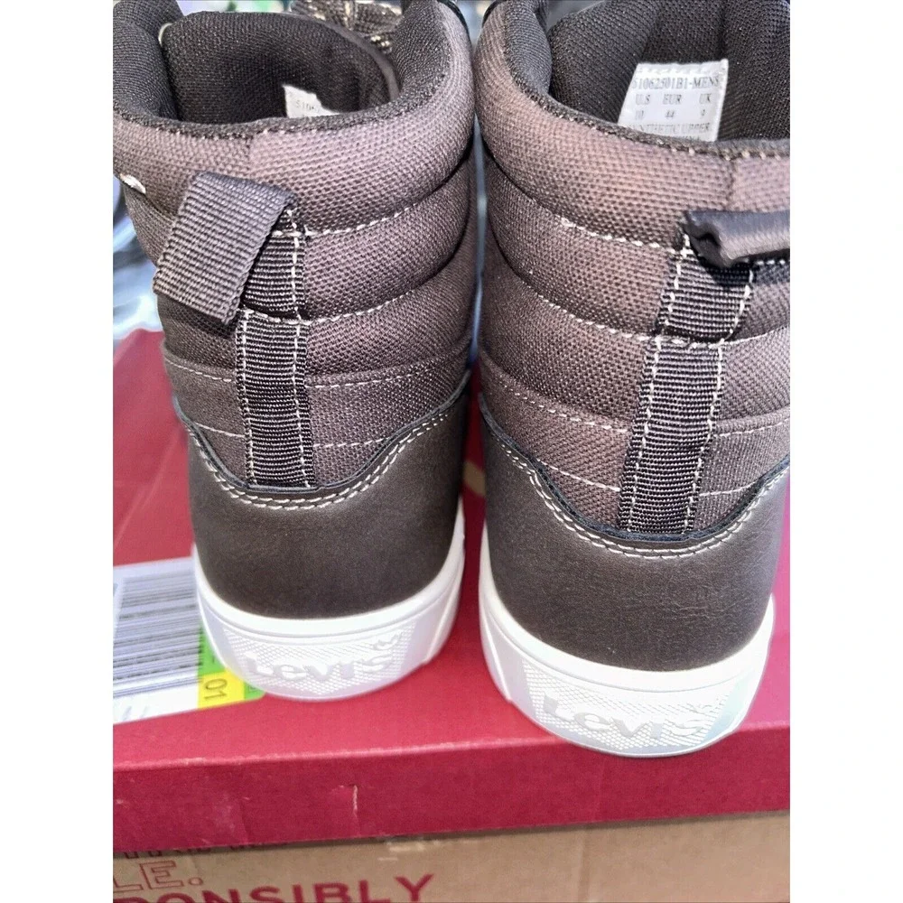 Levi's Liam High Boots Shoes Size 11 Med Brown‎ NIB